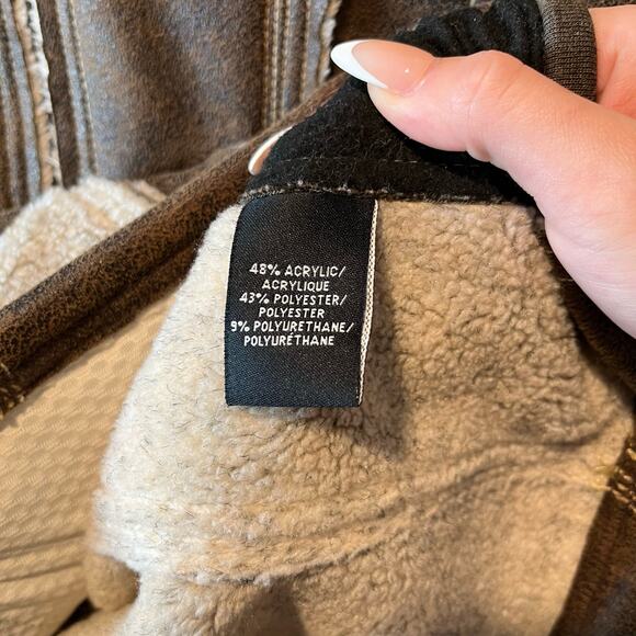 Kuhl Dani Sherpa Brown Vest Zipper Pockets Women's Size Small Hiking Gorpcore - Picture 6 of 7